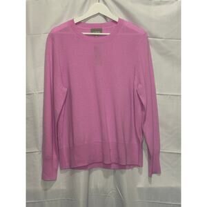NWT J. Crew Cashmere Classic Fit Crewneck Sweater Size XL Purple
